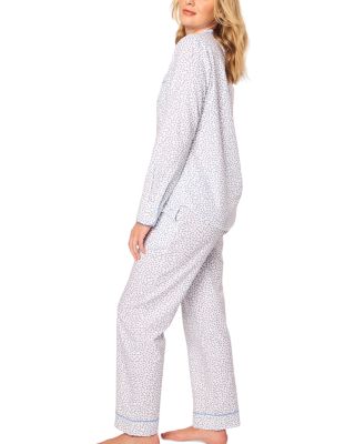 Bluehearts Twill Long Pajama Set