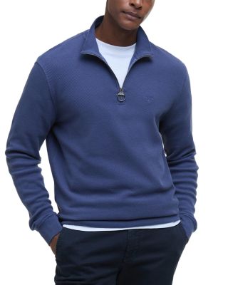 Barbour - Pique Regular Fit Quarter Zip Sweater