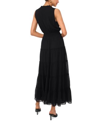 Sleeveless Tie Neck Maxi Dress