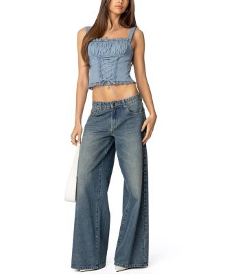 Juliet Ruched Lace Up Corset