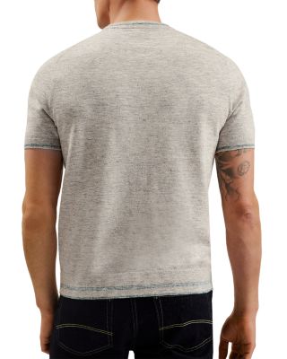 Textured Short Sleeve Sweater Tee