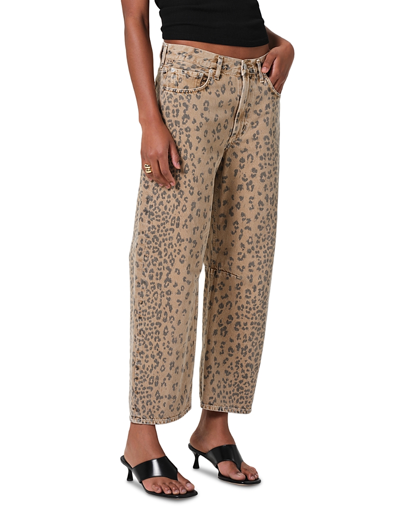 Citizen Of Humanity Miro Relaxed Barrel Leg Jean In Natural Cheetah In Multi