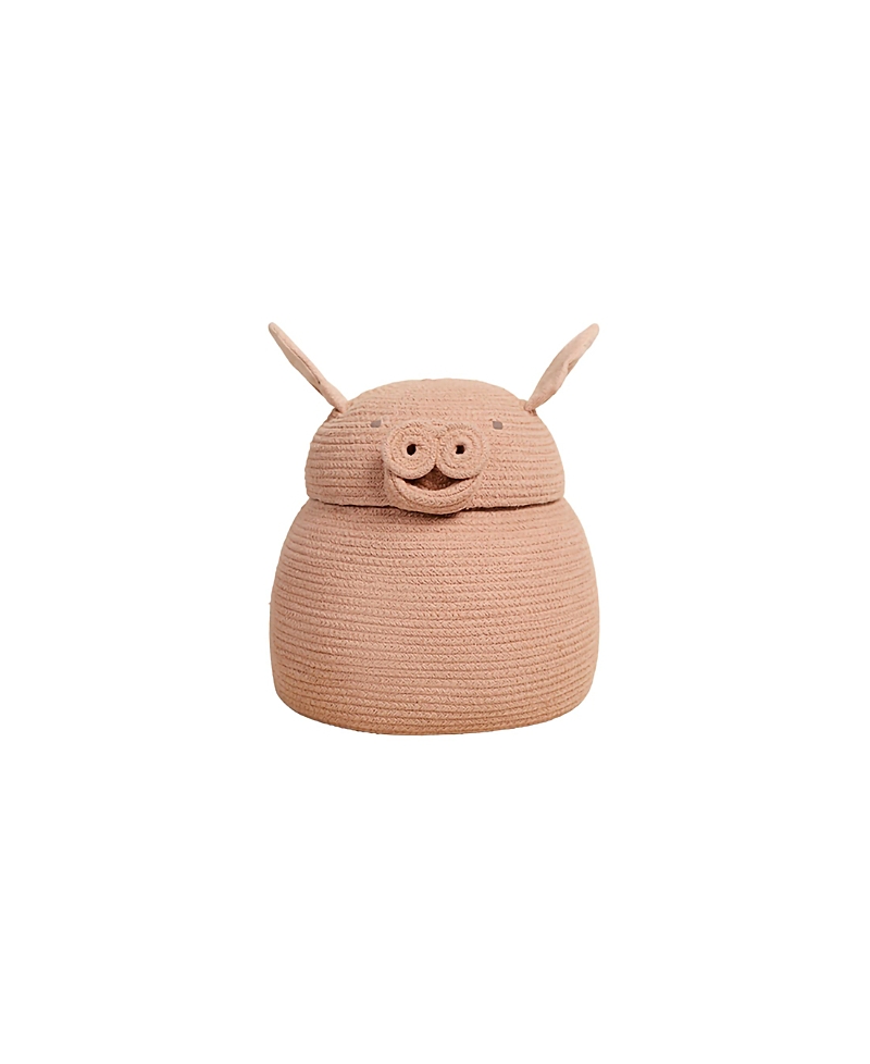 Lorena Canals Basket Peggy The Pig In Rose