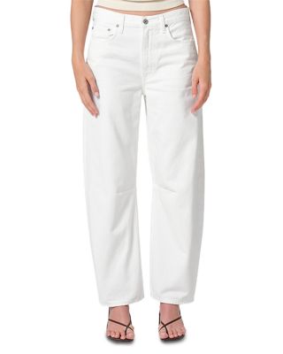Citizens of Humanity - Miro High Rise Ankle Barrel Jeans in Soft White