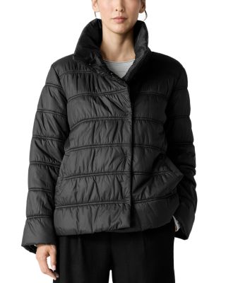 Eileen Fisher - Stand Collar Short Coat