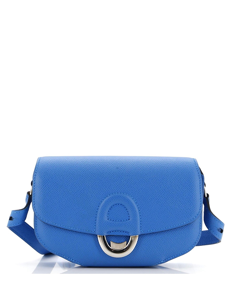 Pre-owned Pre-owned Hermes Hermes 18 Cherche Midi Shoulder Bag Epsom In Blue