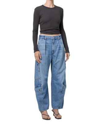 Flight High Rise Barrel Jeans in Zenith