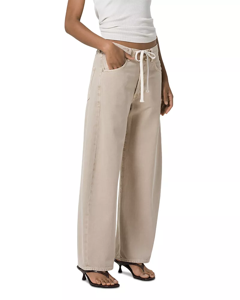 Citizens of Humanity Brynn Drawstring High Rise Jeans in Burnished Quartz