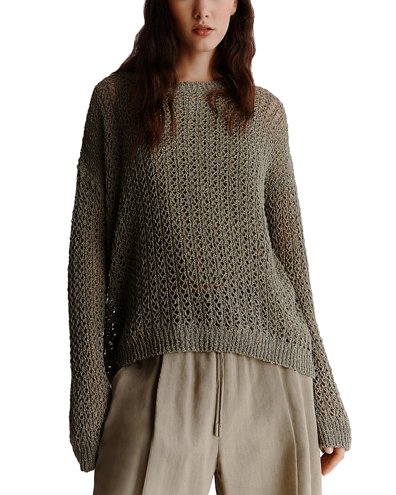 Shop Marella Monochrome Riva Sweater In Green