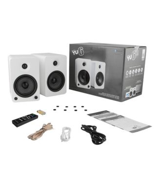  YU6 Powered Bookshelf Speakers with Built-in Bluetooth - Pair