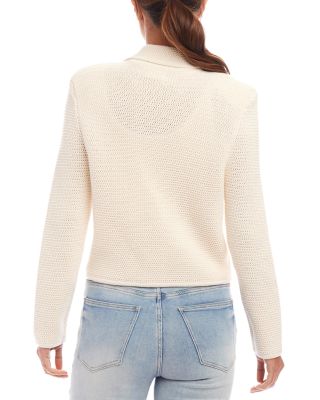 Button Up Blazer Sweater