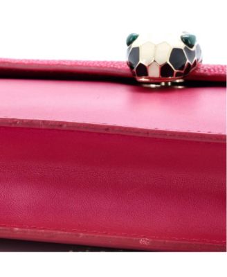 Small Serpenti Forever Square Shoulder Bag Leather and Stingray