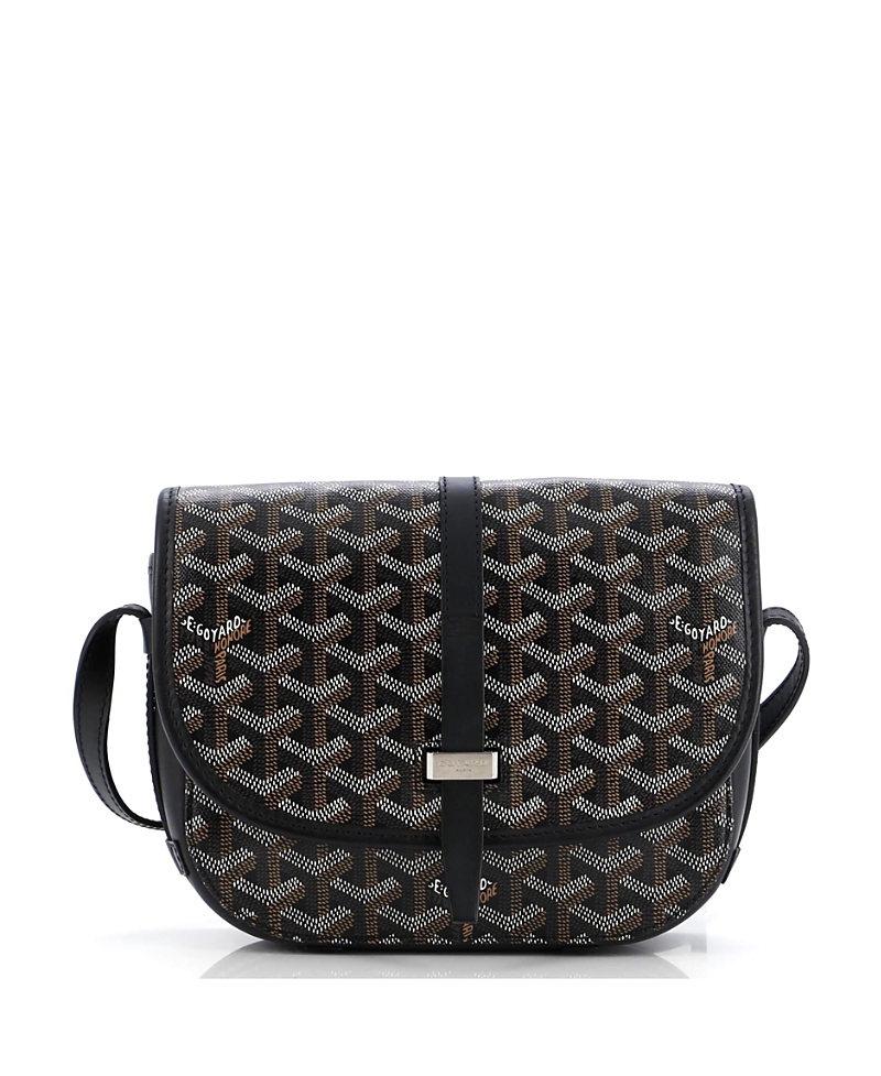 Pre-owned Pre-owned Goyard Goyard Pm Belvedere Ii Messenger Bag Coated Canvas In Black