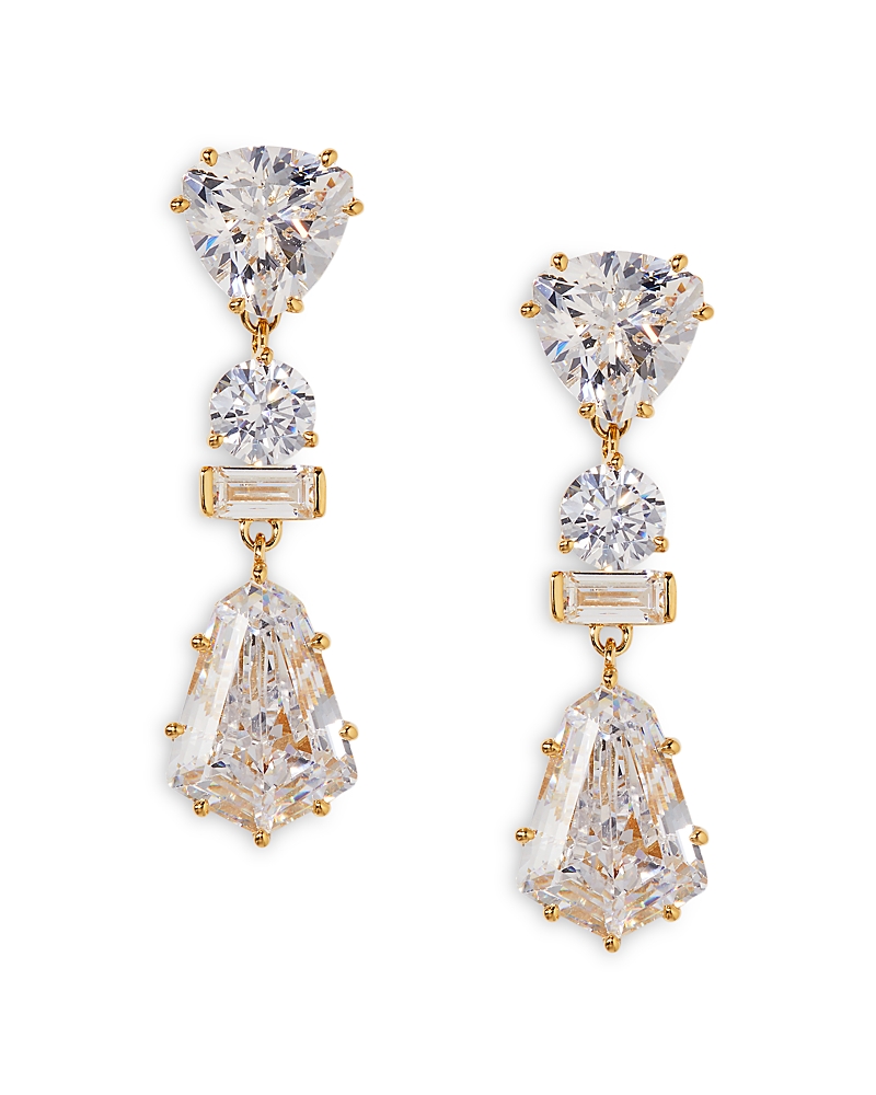 NADRI LUXOR KITE CUBIC ZIRCONIA DROP EARRINGS