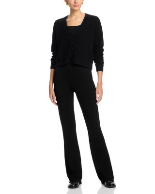 Cropped V Neck Cardigan