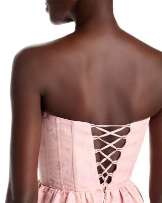 Virginia Ruffled Hem Strapless Dress