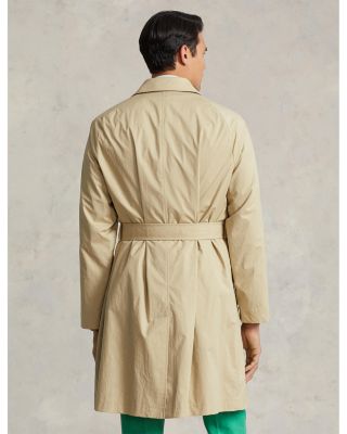 Stretch Cotton Balmacaan Topcoat