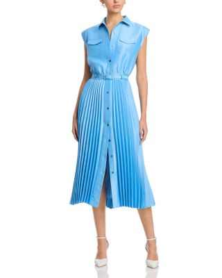 Elie Tahari - The Natalyia Pleated Shirt Dress