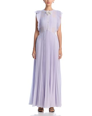 Chiffon Ruffled Maxi Dress