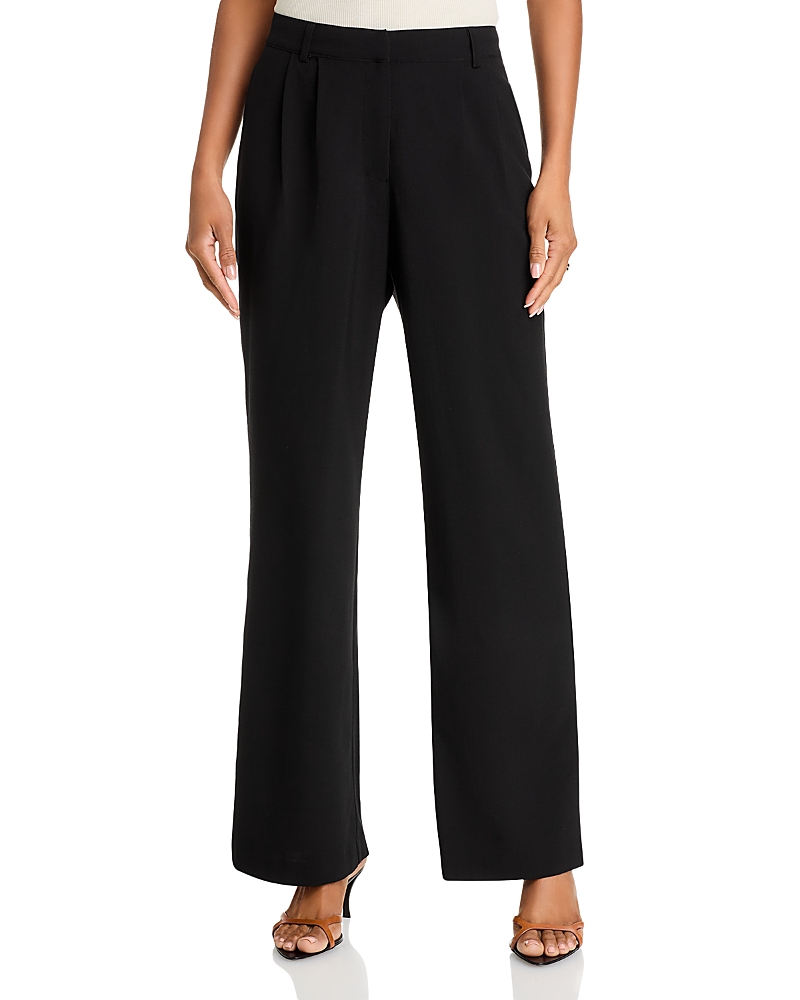 AQUA PLEAT WIDE LEG PANTS - EXCLUSIVE