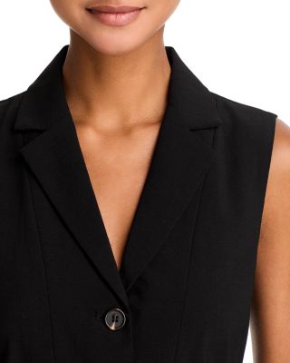 Back Elastic Button Down Vest - Exclusive