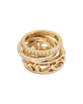 COACH - Signature Openwork Ring Set