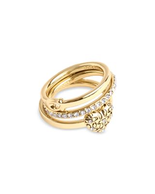 COACH - Signature Quilted Heart Ring Set