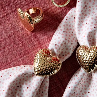 Heart Napkin Rings, Set of 4
