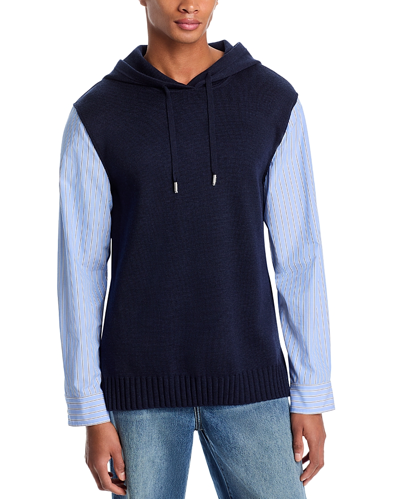 Simkhai Adonis Combo Hoodie In Midnight Combo
