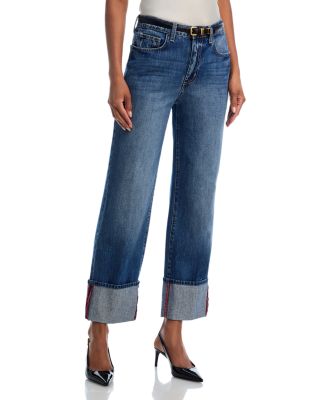L'AGENCE - Leighton High Rise Cuff Stovep Jeans in Brentwood