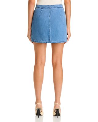 Kris Button Front Mini Skirt