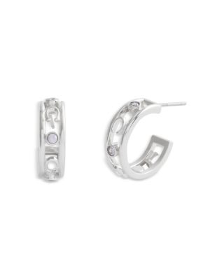 COACH - Signature C Open Hoop Earrings