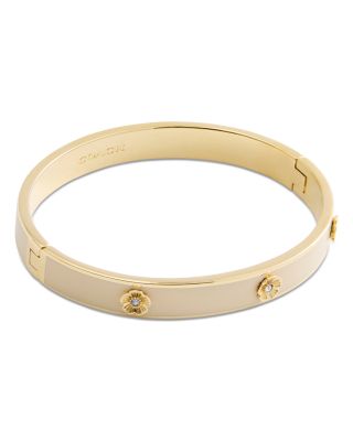 Signature Tea Rose Enamel Bangle Bracelet