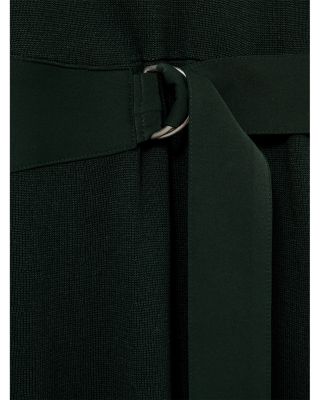 Alina Belted Knit Woven Dress