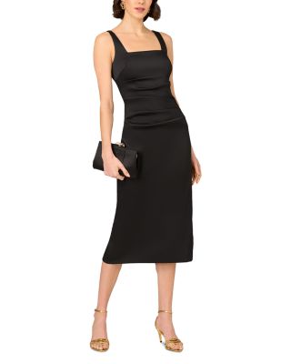 Stretch Mikado Midi Dress