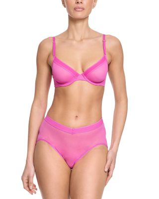 Unlined Mesh Underwire Bra