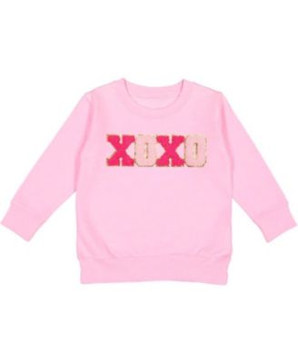 Sweet Wink - XOXO Patch Valentine's Day Sweatshirt - Little Kid