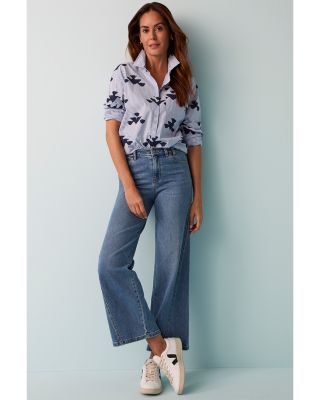 Stamped on Stripes Button Front Shirt 