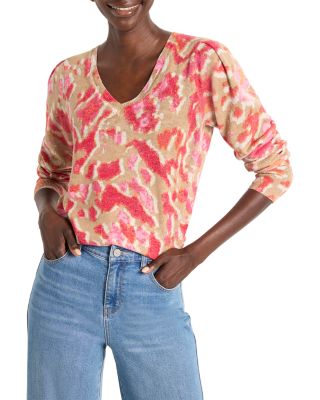 Nic+Zoe Painted Ikat Sweater