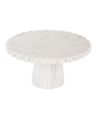 GAURI KOHLI Bobby White Marble Cake Stand