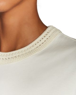Crocheted Neck Tee