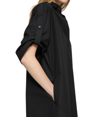 Tab Sleeved Popover Dress