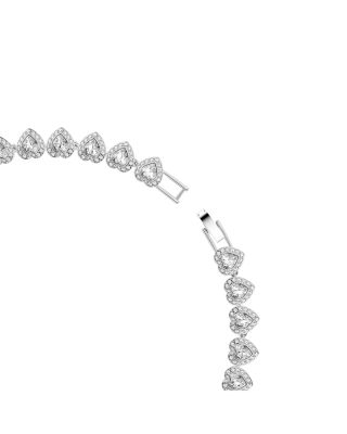Ariana Grande Crystal Heart Halo Tennis Necklace, 14.875-17.75"