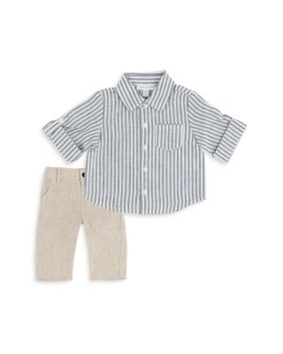 Miniclasix - Boys' Linen Top & Pants Set - Baby