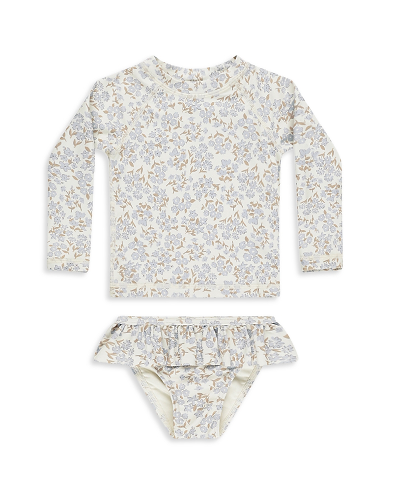 Rylee + Cru Girls' Rash Guard Swim Top & Bottoms Set - Baby
