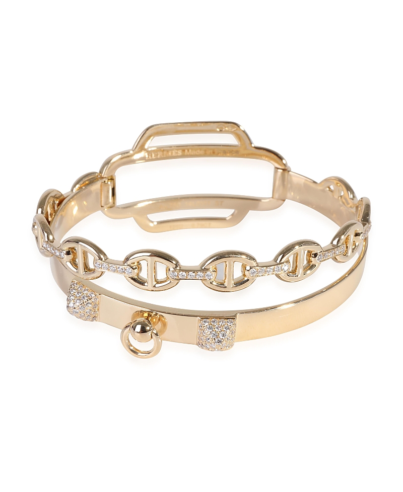 PRE-OWNED HERMES PRE-OWNED HERMES DOUBLE TOUR 18K YELLOW GOLD BRACELET