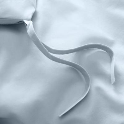 Tipped Double Flange Percale Bedding Collection - Exclusive