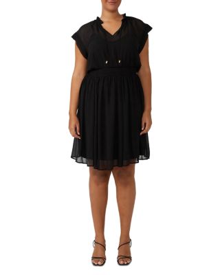 Estelle Plus - Utah Chiffon Mini Dress