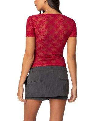 Roxana Sheer Lace Top