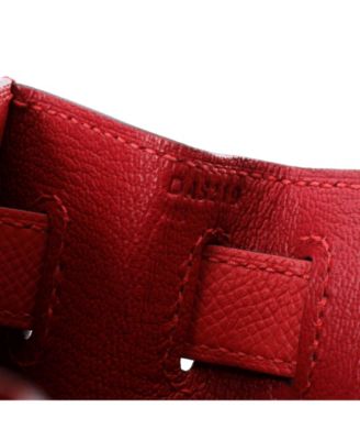 Kelly 28 Handbag Pink Epsom with Palladium Hardware